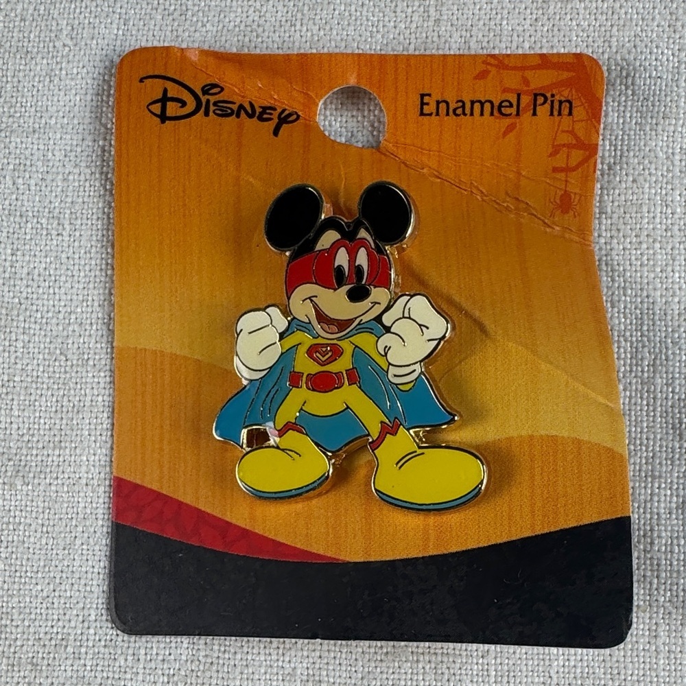 Disney Heroic Mickey Enamel Pin - Red, Blue, Yellow